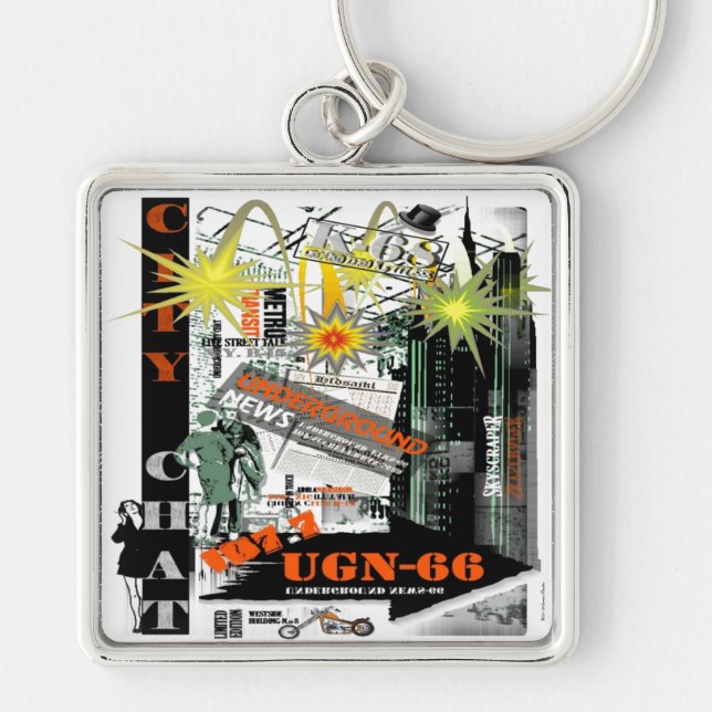 City Chat Keychain (Front)