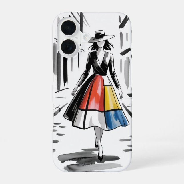 City Chic Art iPhone 16 Case (Back)