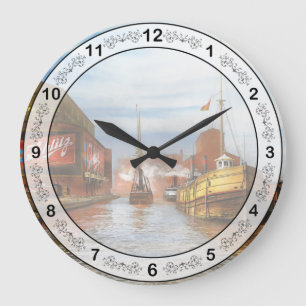 City - Chicago IL- Drink Schlitz Large Clock