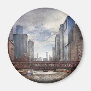 City - Chicago, IL - Looking toward the future Magnet