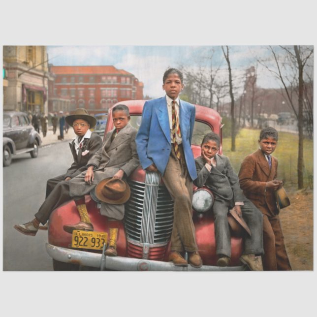 City - Chicago, IL - Me and the boys 1941 Tissue Paper (Front)