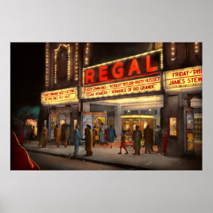 City - Chicago IL - Nightlife at the Regal Theater Poster