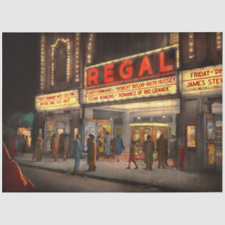 City - Chicago IL - Nightlife at the Regal Theatre Tissue Paper