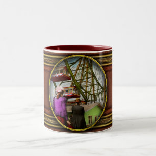 City - Chicago,IL - The first Ferris Wheel 1893 Two-Tone Coffee Mug
