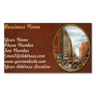 City - Chicago IL - The view from Lake Street 1907 Magnetic Business Card