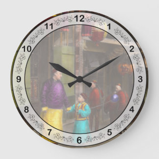 City - Chinatown - Visiting the commomers 1896-06 Large Clock