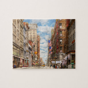 City - Cincinnati, OH - Fourth and Race St 1908 Jigsaw Puzzle