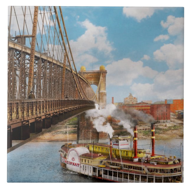 City - Cincinnati, OH  The City of Cincinnati 1906 Tile (Front)