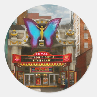 City - Cincinnati, OH - The Royal Theatre 1939 Classic Round Sticker