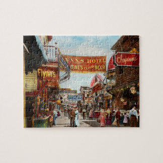 City - Coney Island NY - Bowery Beer 1903 Jigsaw Puzzle