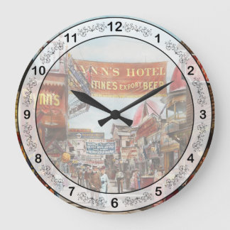 City - Coney Island NY - Bowery Beer 1903 Large Clock