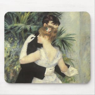 City Dance by Pierre Renoir, Vintage Fine Art Mouse Pad