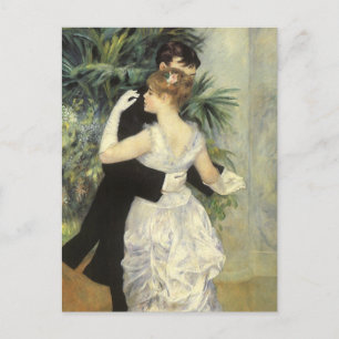 City Dance by Pierre Renoir, Vintage Fine Art Postcard