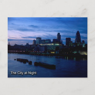 City de Londres la nuit carte postale