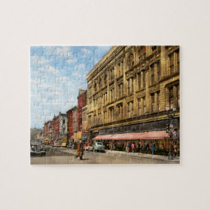City - Dubuque IA - Main street 1940 Jigsaw Puzzle
