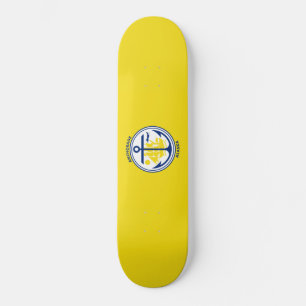 City Flag of Anchorage (Alaska) Skateboard