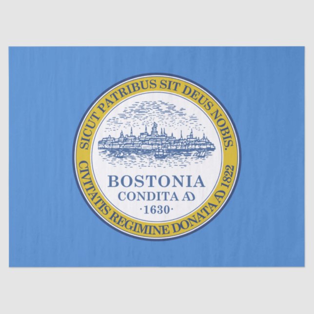 City Flag of Boston (Massachusetts) Tissue Paper (Front)