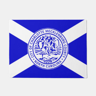 City Flag of Charlotte (North Carolina) Doormat