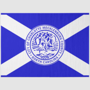 City Flag of Charlotte (North Carolina) Tissue Paper