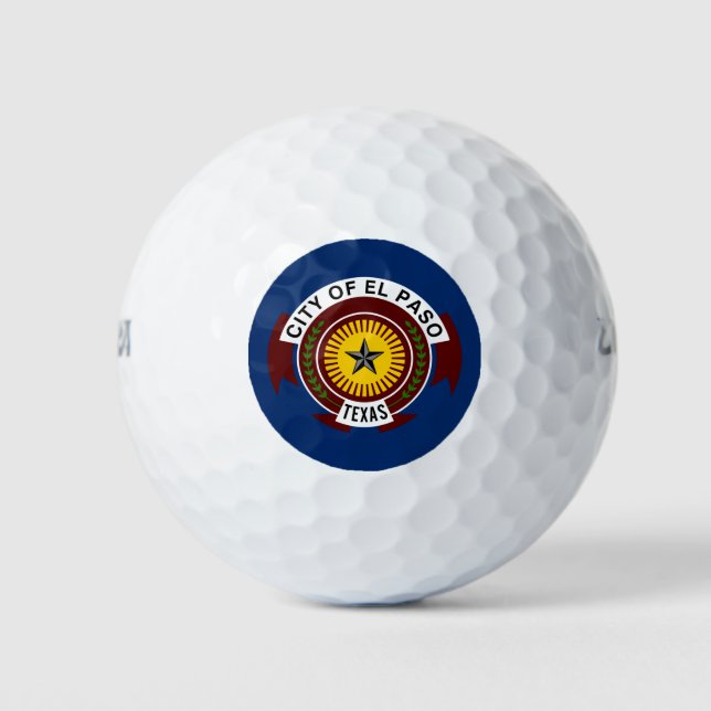 City Flag of El Paso (Texas) Golf Balls (Front)