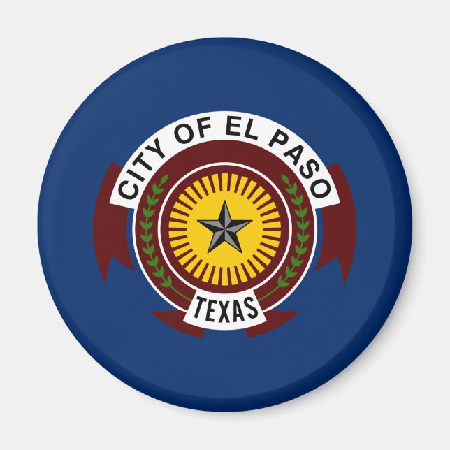 City Flag of El Paso (Texas) Magnet (Front)