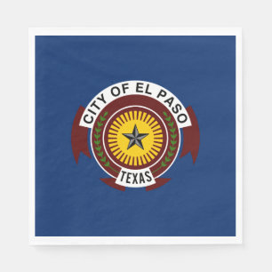 City Flag of El Paso (Texas) Napkin
