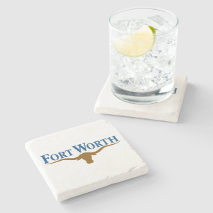 City Flag of Fort Worth (Texas) Stone Coaster