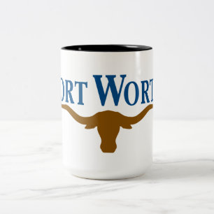 City Flag of Fort Worth (Texas) Two-Tone Coffee Mug