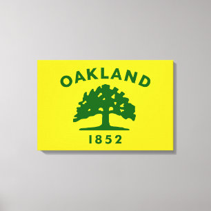 City Flag of Oakland (California) Canvas Print