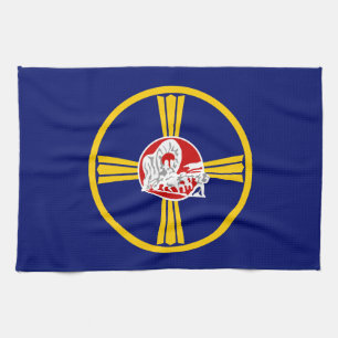 City Flag of Omaha (Nebraska) Kitchen Towel