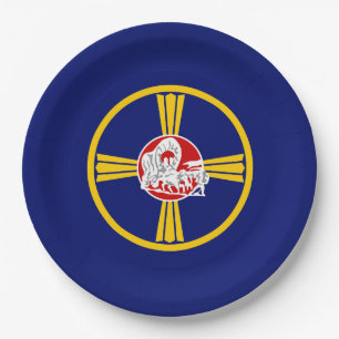 City Flag of Omaha (Nebraska) Paper Plate