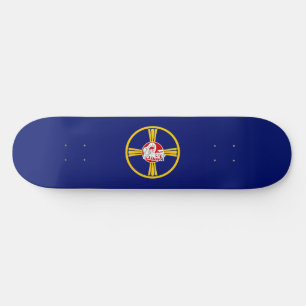 City Flag of Omaha (Nebraska) Skateboard