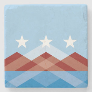 City Flag of Peoria (Arizona) Stone Coaster