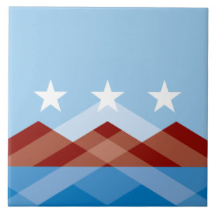City Flag of Peoria (Arizona) Tile