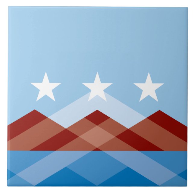City Flag of Peoria (Arizona) Tile (Front)