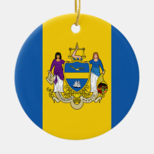 City Flag of Philadelphia (Pennsylvania) Ceramic Ornament
