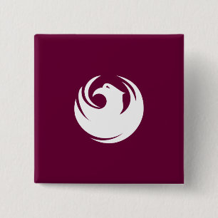 City Flag of Phoenix (Arizona) 2 Inch Square Button