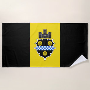City Flag of Pittsburgh (Pennsylvania) Beach Towel