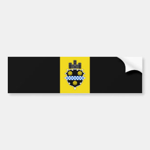 City Flag of Pittsburgh (Pennsylvania) Bumper Sticker