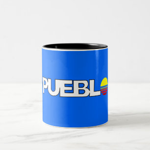 City Flag of Pueblo (Colorado) Two-Tone Coffee Mug