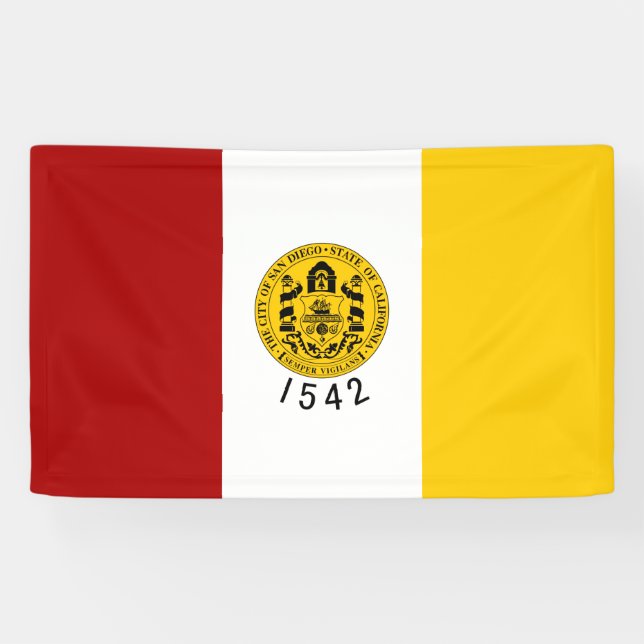 City Flag of San Diego (California) Banner (Horizontal)