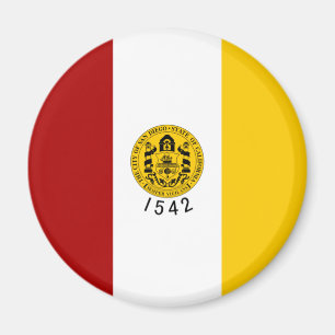 City Flag of San Diego (California) Magnet