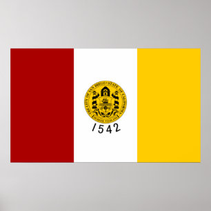 City Flag of San Diego (California) Poster