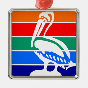 City Flag of St. Petersburg (Florida) Metal Ornament