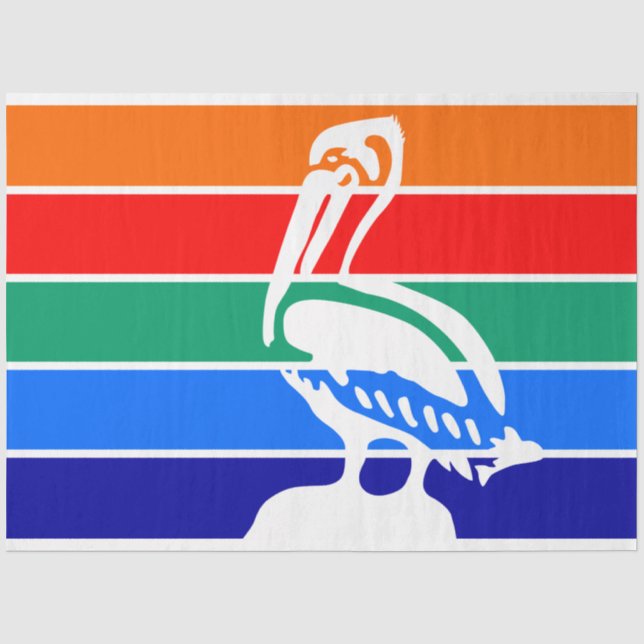 City Flag of St. Petersburg (Florida) Tissue Paper (Front)