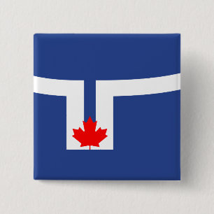 City Flag of Toronto (Canada) 2 Inch Square Button
