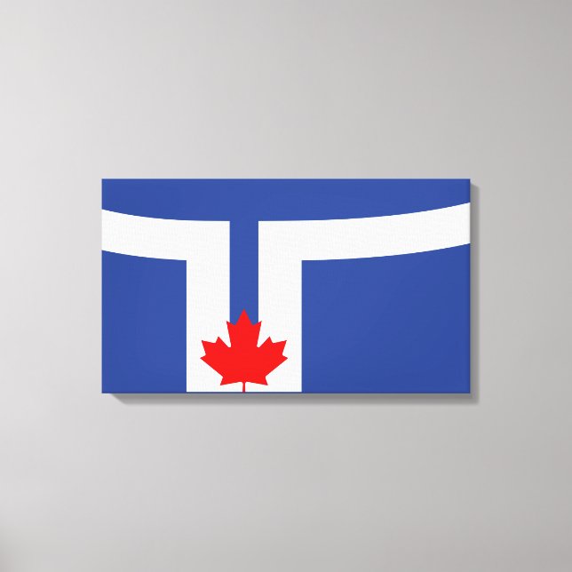 City Flag of Toronto (Canada) Canvas Print (Front)