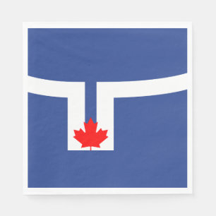 City Flag of Toronto (Canada) Napkin