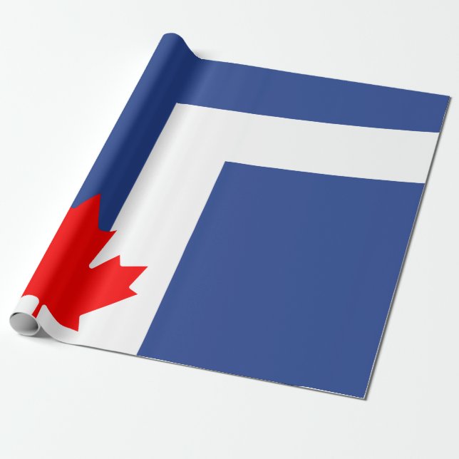 City Flag of Toronto (Canada) Wrapping Paper (Unrolled)
