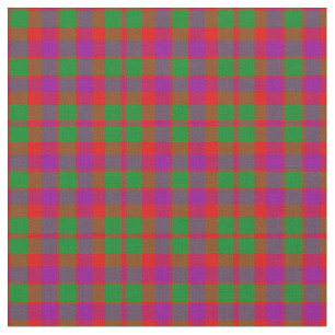 City Glasgow Tartain Plaid Green Red Purple Fabric